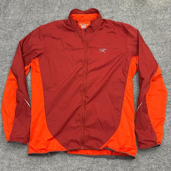 Arc'teryx Darter Men's Lightweight Shell Jacket Red Orange Size XL